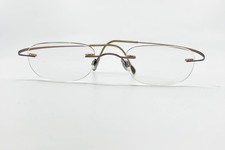 Silhouette Brown Titanium Rimless Eyeglasses Frames Titan 18688