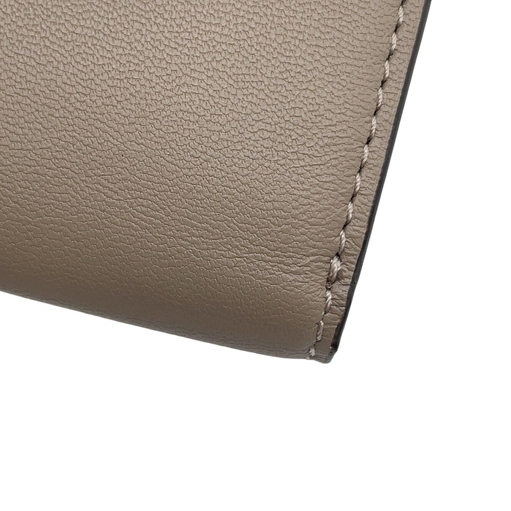 FENDI Bucket Micro Tri-fold Wallet Nappa Leather Greige 8M0395 thumbnail 7