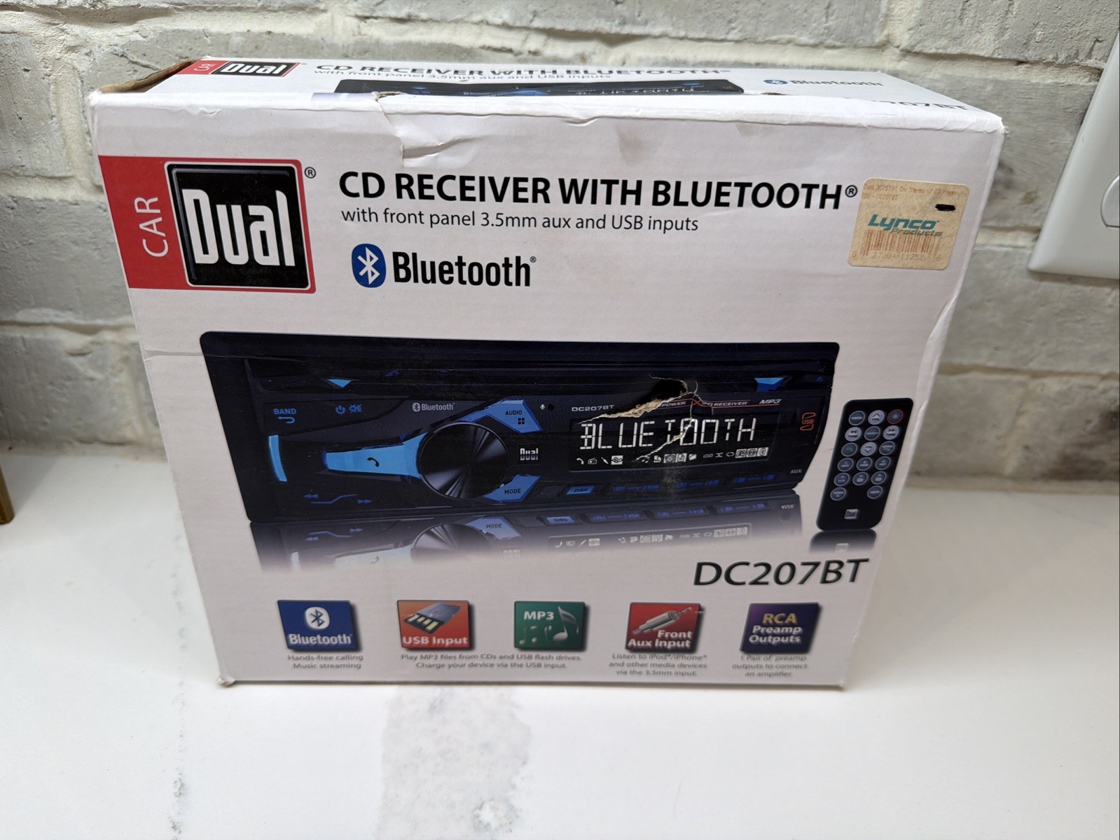 DC207BT - Dual Car CD Receiver w/ Bluetooth + USB + AUX Inpu