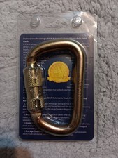 Heavy Duty Alloy Steel Auto-Locking Climbing Carabiner 45KN Twist Lock Rock Tree