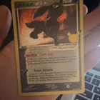 Pokémon Umbreon Star 17/17 EX Unseen Forces Ultra Rare Holo 70HP Card