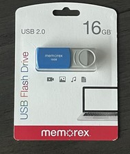 Memorex 16GB USB 2.0 Flash Drive Blue