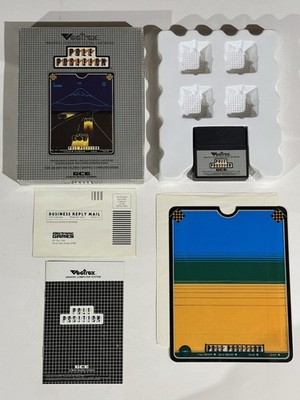 Vintage GCE Vectrex POLE POSITION Arcade Game Complete Box, Manual, Overlay 1983