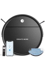 NEW Robot Vacuum WITH MOP - Smart Slim Robotic Vacuum with 550ml Large Dust Bin