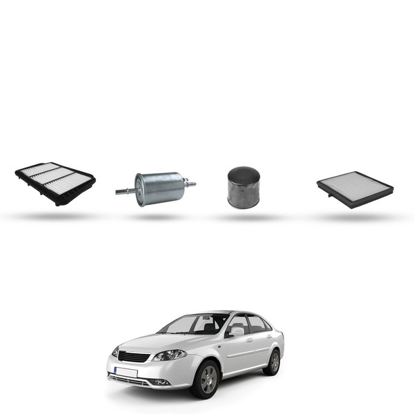 Hoffcar Wartungskit - 4 Filter Kompatibel Mit Chevrolet Gentra 1.5 79KW Ab 2-image