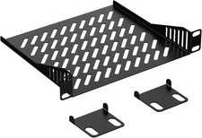 10 inch 1U Server Rack Shelf, Ventilated Rack-Mounted Cantilever Tray for 10" Ne