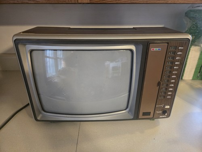 #ad #ad Vintage 1980 Gamers KMC KMart Tv Television Wood Grain Finish Works Perfect $199.00