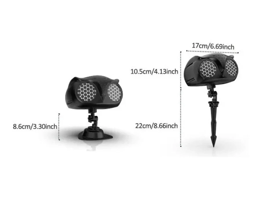 Proyector de Copos de Nieve LED Luces de Navidad Brightness de Navidad Nuevo — 第 3/4 张图片