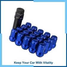 Universal Pack (20) M12 x 1.25 Car Lug Nuts Cone Set with Socket Key