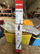 Gemini ST-04 Height-Adjustable Metal Tripod Speaker Stand Black