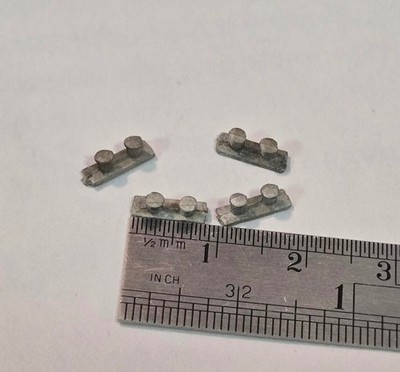 Ship Model Fittings Ship Parts White Metal Double bollard bitts 8.5mm x 2mmx 3mm