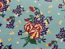 VTG ALL OCCASION WRAPPING PAPER GIFT WRAP NOS GORGEOUS FLORAL LITHOGRAPH 1940s