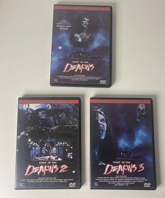 Night of the Demons Trilogie - 3 DVD Set Horror Filme Selten Teil 1 2 3 FSK18