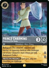 Disney Lorcana TCG Whispers in the Well Prince Charming - Protector 189/204 play