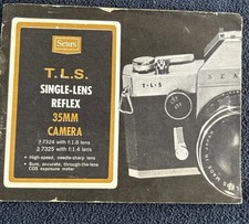 Sears T.L.S. Single Lens Reflex 35mm Cameras Instructions Booklet