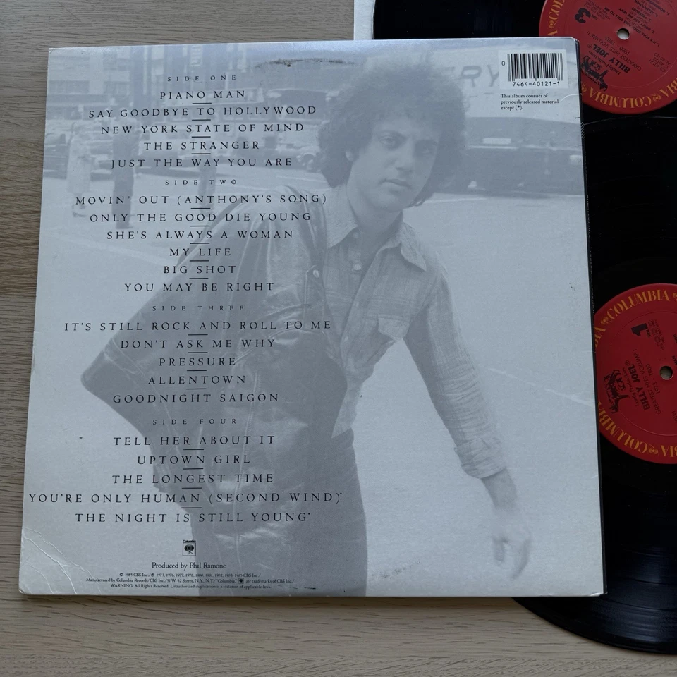 Billy Joel Greatest Hits Vol. I & Vol.II Original 1985 1st Press 2LP Excellent Foto 4 de 4