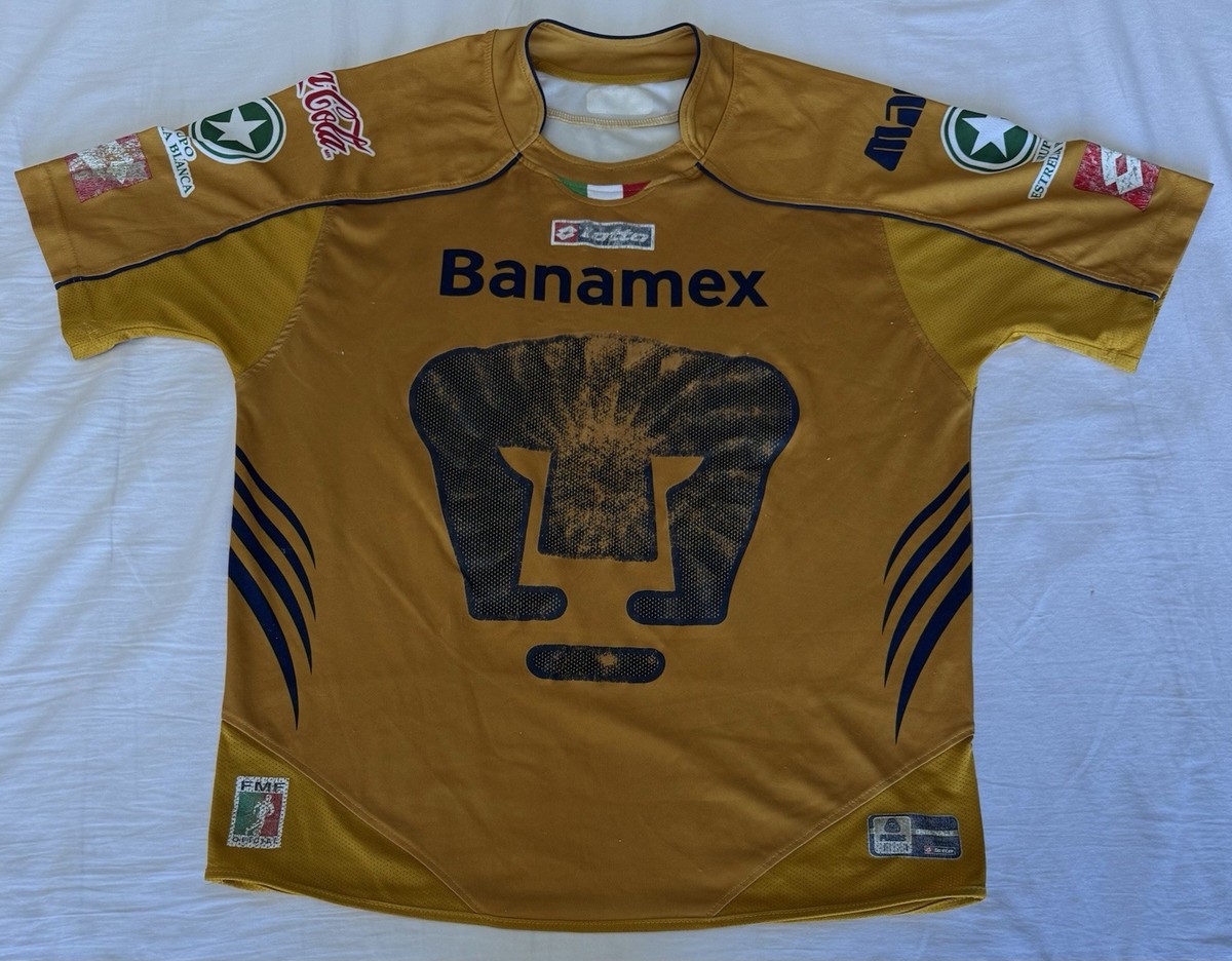 Lotto Pre-Owned Pumas UNAM 2007/08 Home Soccer Jersey Men's Sz