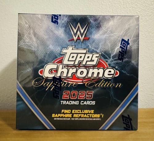 2025 Topps Chrome Sapphire WWE Hobby Box - Sealed - IN HAND SHIPS ASAP 🚛 💨
