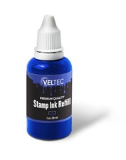 1 PCS SelfInking Stamp Refill Ink Squeeze Bottle 1 oz Blue Crafting Supply