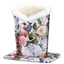 Plush Lined Eyeglasses Holder, PU Leather Glasses Stand Case New002