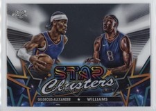 2023-24 Cosmic Chrome Star Clusters Jalen Williams Shai Gilgeous-Alexander 9p5