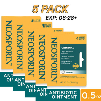 5X Neosporin Antibiotic Original Ointment 0.50 Oz No Sting 8-28+