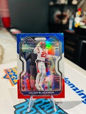 2020 Panini Prizm - Rookie Julian Blackmon #330 Red White & Blue Prizm RC SAINTS