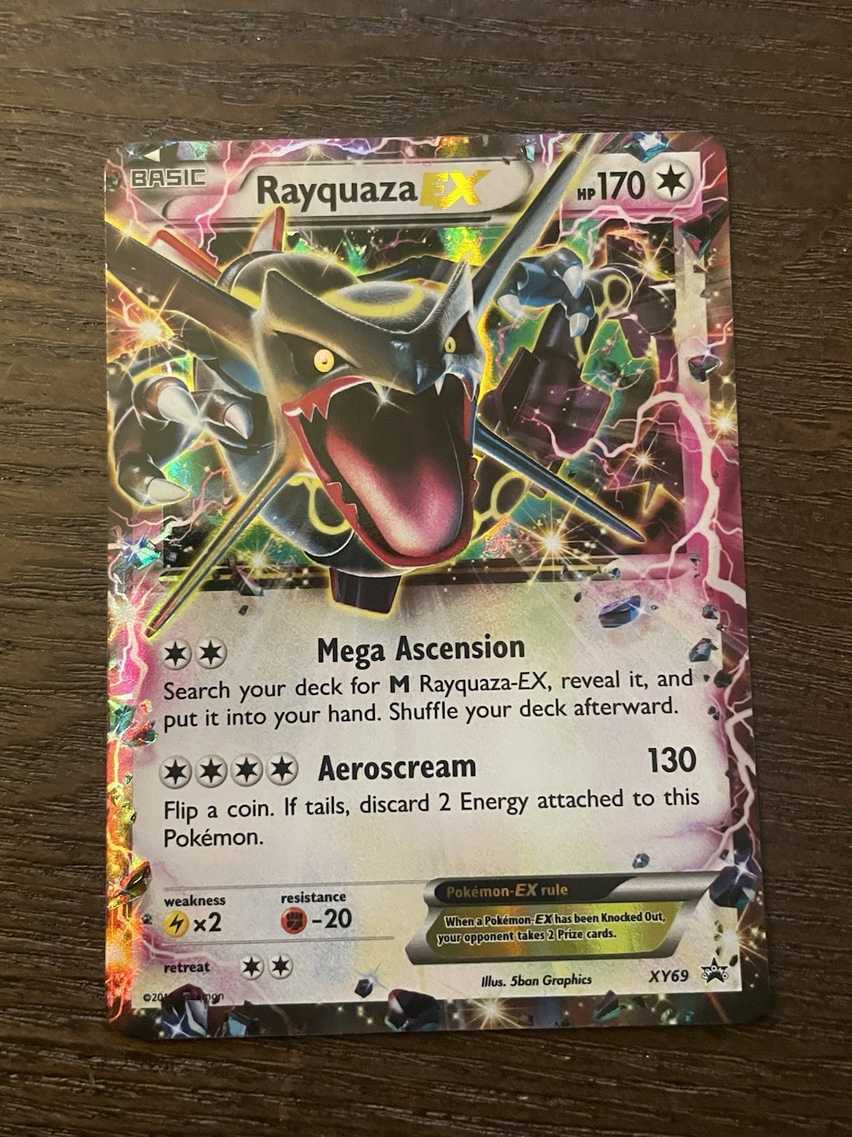 Pokemon Rayquaza-EX Ultra Rare Promo Card XY69 NM Condition
