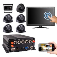 8CH GPS WIFI 4G MDVR Bus DVR Video Recorder Kit 10" Touchscreen Motion Detection