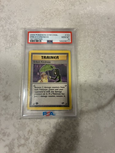 Erika's Kindness (1st Edition) graded PSA 10 for sale on eBay