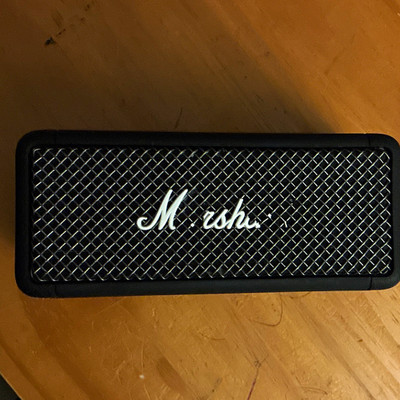 Marshall Emberton Portable Bluetooth Speaker Water-Resistant Touch Black