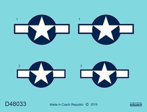 Eduard D48033 1/48 Decal P-51D National Insignia for eduard