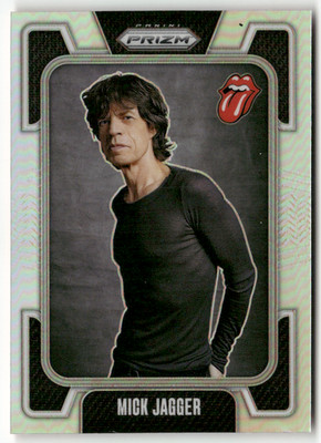 2025 Panini Prizm The Rolling Stones No. 30 Mick Jagger Silver Prizm