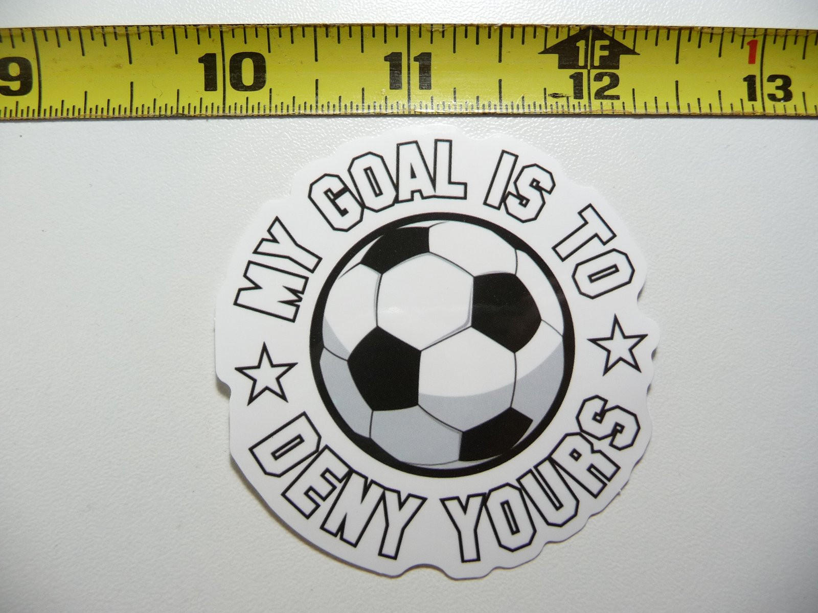 Soccer Goal Denial Decal Sticker for School Teams and Sports Matches