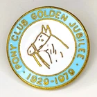 Institute Of The Horse Pony Club Golden Jubilee Lapel Pin - UK 1979 Vintage RARE