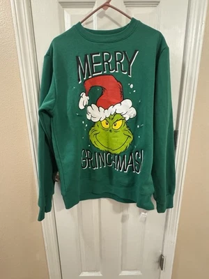 Men’s Grinch Pullover Sweater Size Medium In Great Condition Only Worn Once - Image 1 of 4