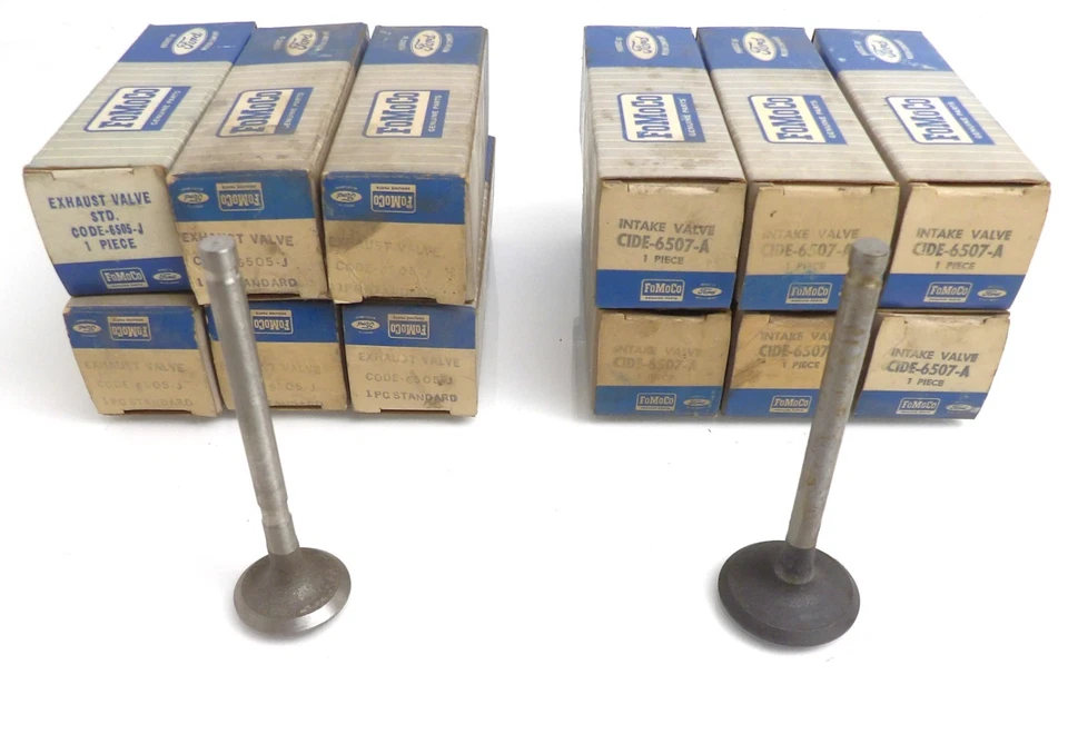 Ford Mustang Fairlane Falcon Comet 1961-1965 como nuevo 170 200 válvulas de admisión y escape Foto 3 de 3