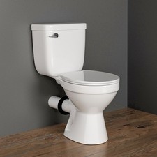Rear Outlet Toilet with Tank: Powerful Flush Space-Saving Design