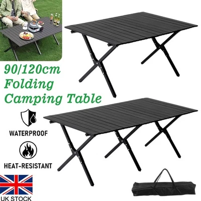 Folding Camping Table with Bag Portable Roll Up Picnic Table Garden Outdoor New - Image 1 of 4