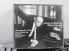 BEETHOVEN PIANO CONCERTI NOS 1-5 Alfred Brendel London Philharm Haitink 3CD 1990