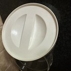 Vintage Pyrex Store N See Canister Storage Container 4" White Twist Lid no seal — photo 5