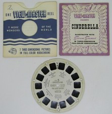 Cinderella and The Glass Slipper Vintage 1946 View-Master Reel FT-5 with Booklet