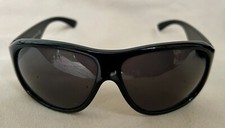 SEE 6135 Black Aviator Sunglasses Made In Italy 5185 COL. 1000 With Case Frames