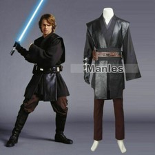 Star Wars 3 Revenge of the Sith Jedi Knight Anakin Skywalker Cosplay Costume