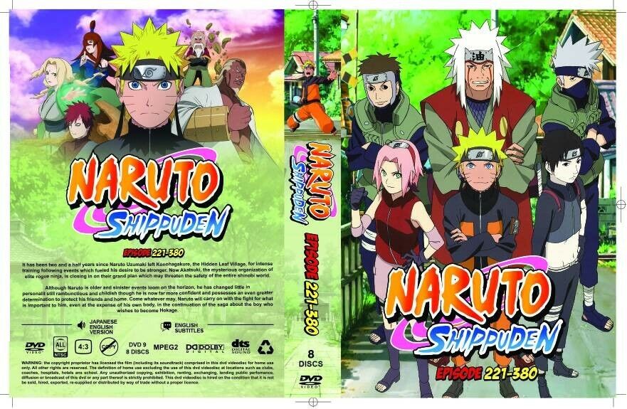 Naruto Shippuden Complete Series 5 Box Set (Episodes 193-244) [DVD] :  Movies & TV 