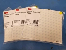 ( 9 PCS ) 3M 3D PRINTER BUILD SHEET 3099AB 210mm X 180mm