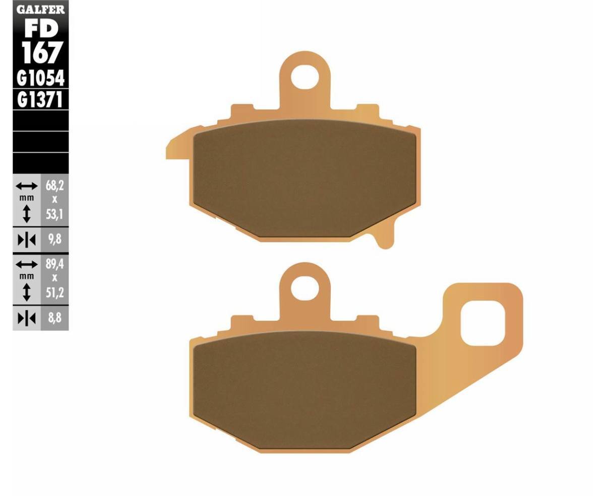 Galfer Rear Brake Pads KAWASAKI ZX 10R NINJA 2004 > 2010 FD167