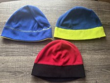Boy The Children  s Place Red And Blue Fleece Hats Lot Of 3. Size 8