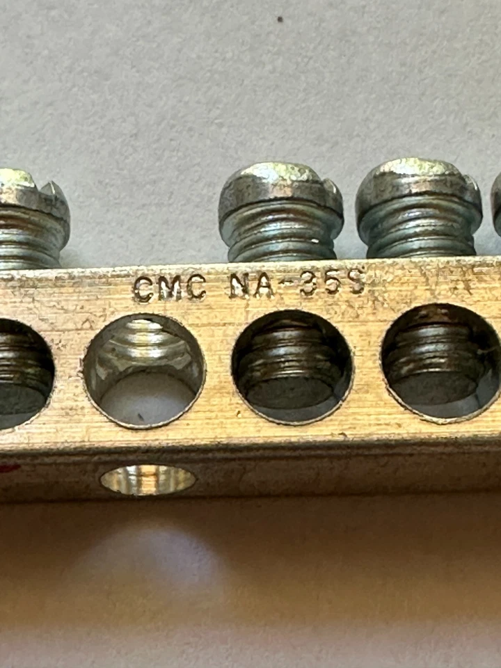 CMC NA-35S Ground Bar 4-14 CU9AL 17 Terminals - New Old Stock Fast Ship - Image 3 of 4