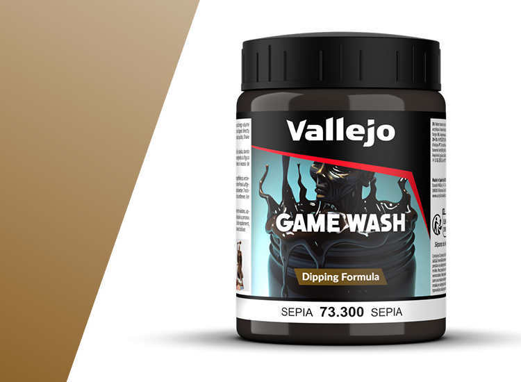 Vallejo 200ml 73300 Sepia Wash 200ml
